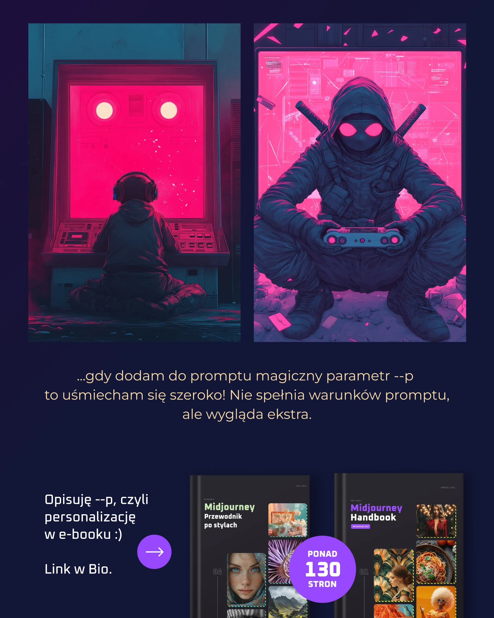 Midjourney --p w użyciu